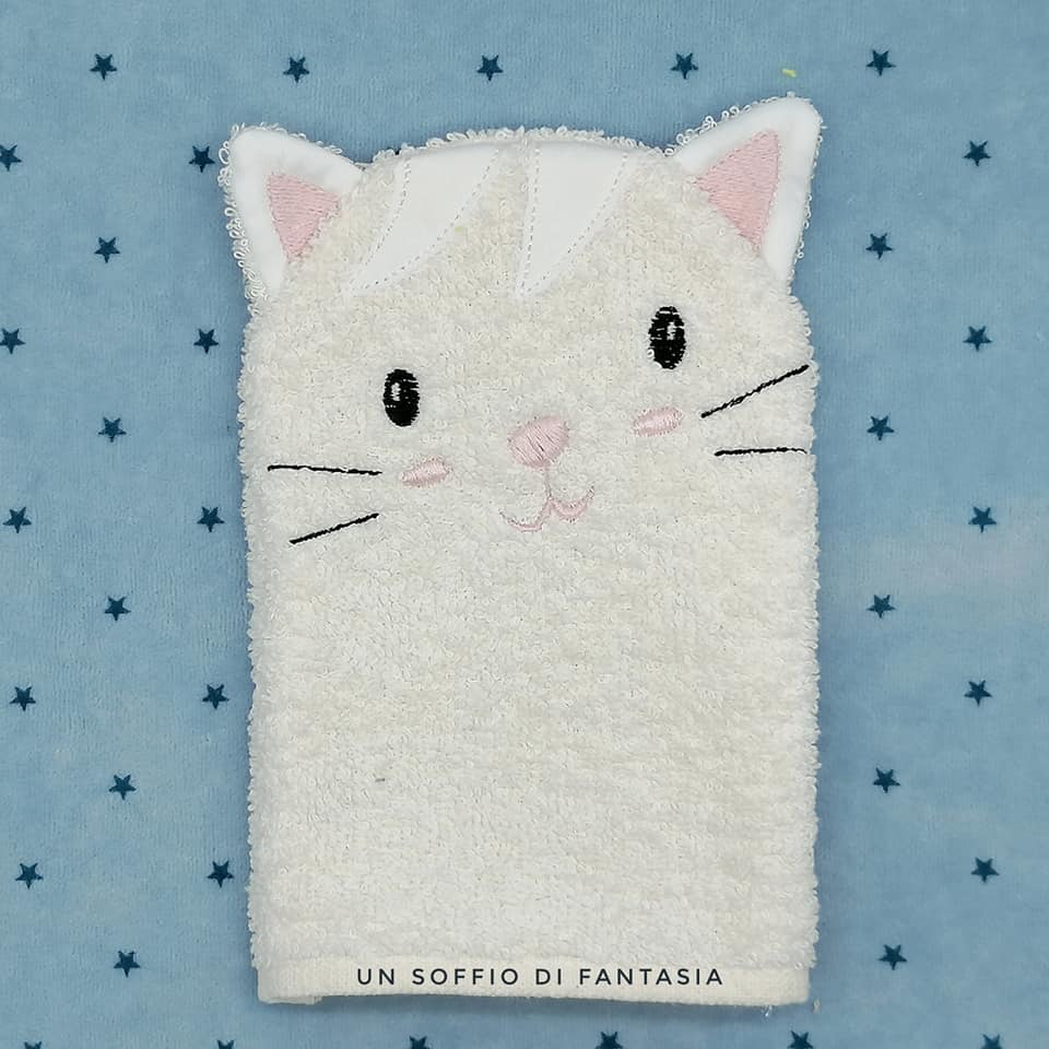 Manopola bagnetto gatto