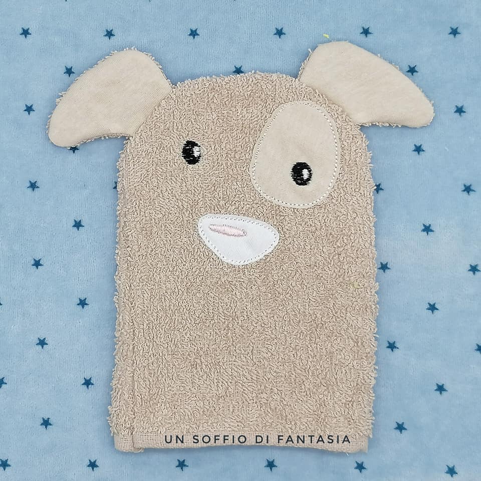 Manopola bagnetto cane.