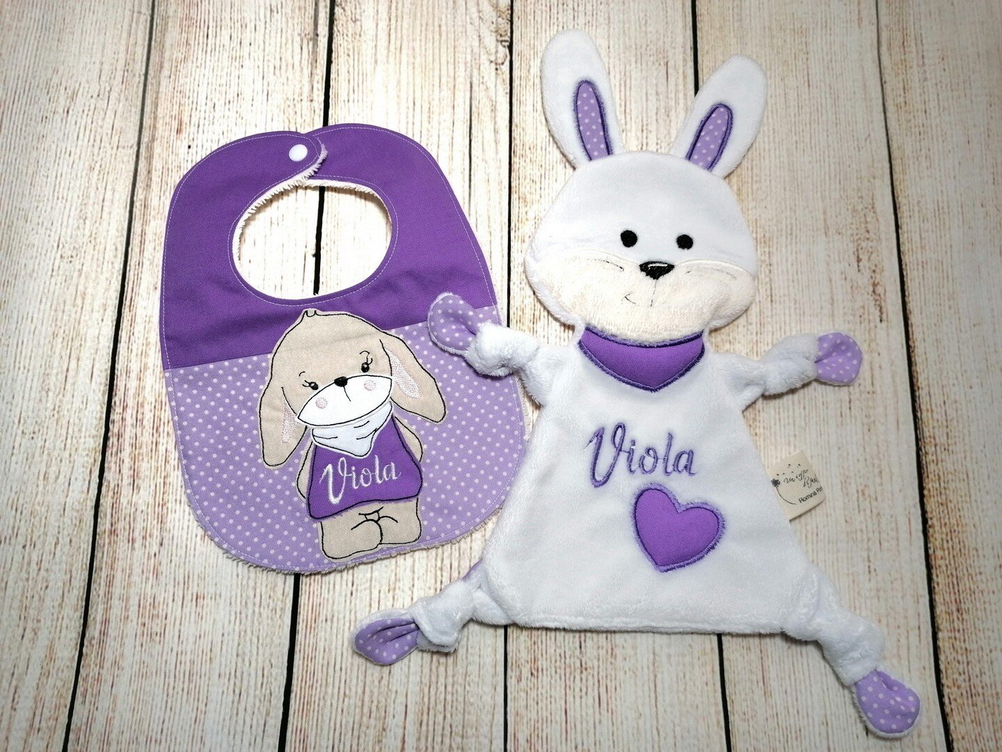doudou e bavaglino coniglietto