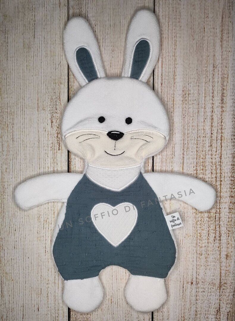 Doudou coniglio versione senza nodi