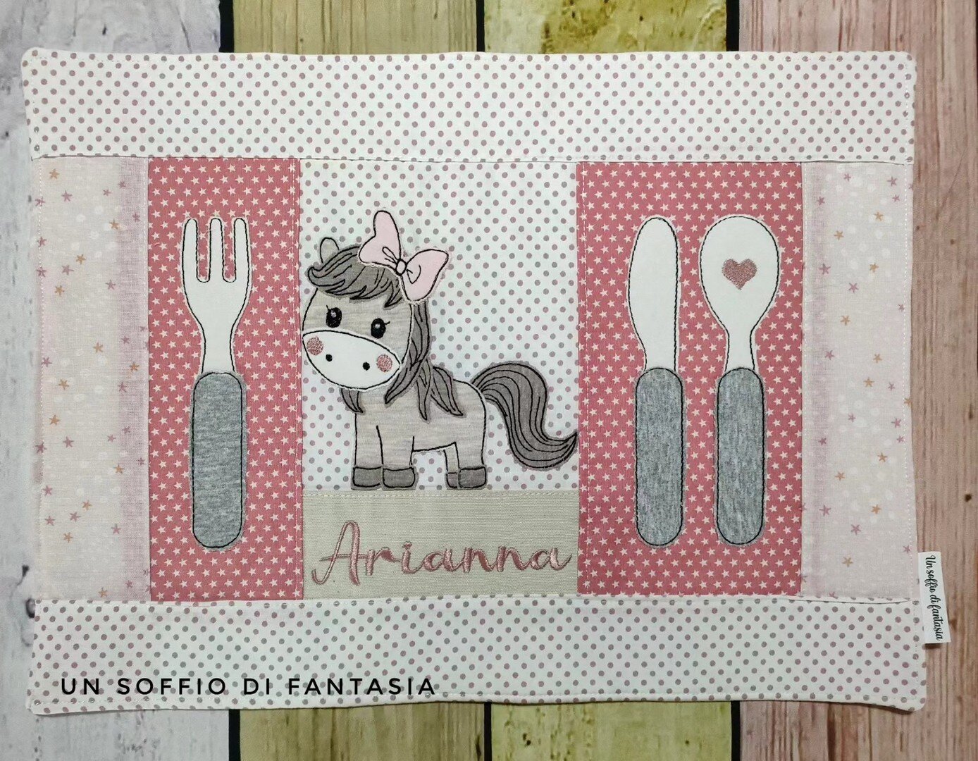 tovaglietta colazione cavallo